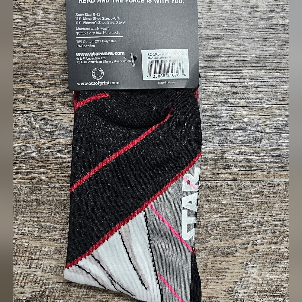 NWT Unisex Princess Leia Socks E - Picture 2 of 3